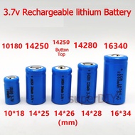 10180 14250 14280 16340 14430 15270 3.7v Rechargeable lithium ion li-ion Battery Button flat Top Bat