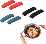 2023 Newst Silicone Anti-Scald Pot Handle Cover, Cast Iron Handle Cover, Pot Handle Covers Heat Resistant, Silicone Handles for Pots (3 Pair A Set)
