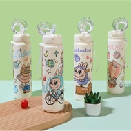 sunny.ph Labubu Cute Water Bottle 800ml Leakproof Portable Cartoon Tumbler for Kids & Adults Kids Wa