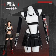 Tifa cos suit Full Set Tifa Combat Suit cos Final Fantasy 7 Tifa cosplay Costume FF7R-Tifa