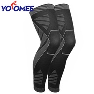 Yoomee ผ้ารัดเข่า 1 คู่ (2 ชิ้น) ป้องกันเข่า Elastic knee Support BRACE for Running BasketballvolleyballFootballcycling knee Pads
