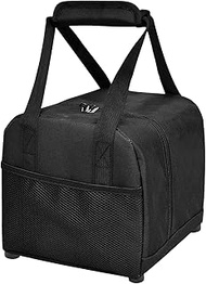 Bowling Ball Tote - Carry Bag for Bowling Ball with Cushioned Holder, Side Mesh Pockets for Storage 