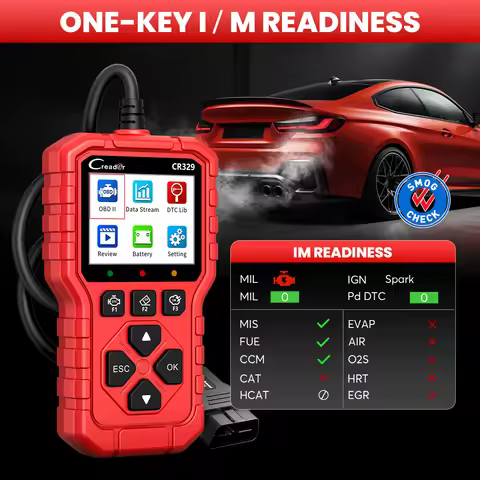 LAUNCH X431 Creader 329 OBD2 Scanner, Check Engine Light, CR329 Full OBD2 with Battery Test,Read & C