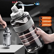CHAMPIONO Drinking Bottle, Plastic 2L/1.5L/1L/0.6L Sports Water Bottle, Outdoor Large Capacity with 