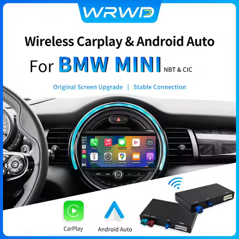 Wireless CarPlay Android Auto For BMW Mini Cooper NBT CIC R55 R56 R57 R58 R59 R60 R61 F54 AirPlay Mi
