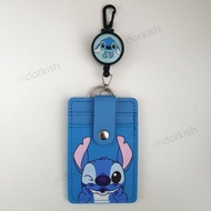 Disney Lilo &amp; Stitch Ezlink Card Holder With Retractable Leash &amp; Keyring