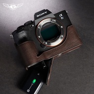 Ready Stock Fast Shipping Genuine Leather Suitable for Sony A7R5 A7M5 A7M4 A74 A7S3 A1 Protective Ca