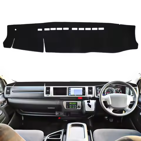 Car Dashboard Mat for Toyota Hiace 200 Dashboard Cover Accessories Sunshade Protective Carpet Dash M