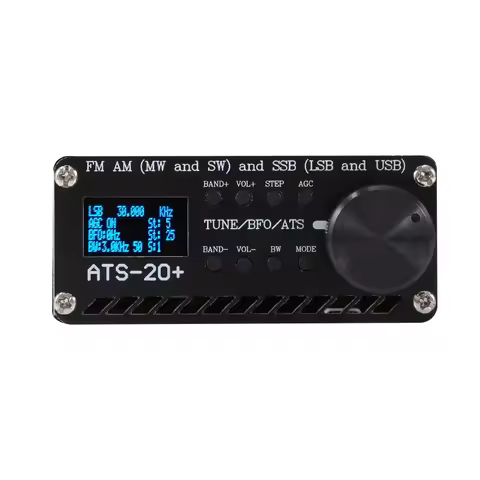 2024 ATS-20+ Plus ATS20 V2 SI4732 Radio Receiver DSP SDR Receiver FM AM (MW and SW) and SSB (LSB and