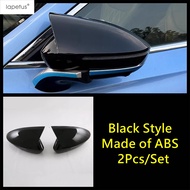 For OMODA C5 2023 2024 2025 Rearview Mirror Cap Shell Decoration Protection Cover Trim Black / Carbo