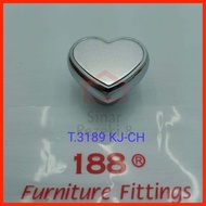 PTNJ*199 Tarikan 3189 KJ Laci Bentuk Hati Heart Love Handle Knob Lemar