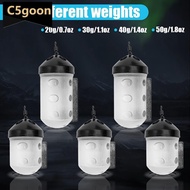 C5GOON European Carp Fishing Worm Bait Cage Bait Feeder With Weight And Swivel Anti-Snag Hollow Bait