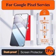 2 Pcs For Google Pixel 10 Pro XL 9 Pro 8 8a 9a 7a 6aTempered Glass Screen Protector Auto Dust Instal