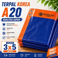 Korean Tarpaulin A20 Size 3x5 meters Orangebiru