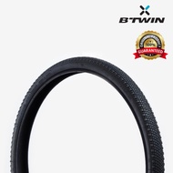 Hybrid Bicycle Tires With Reinforced Rubber Edges Model ETRTO 44-507 Size 24x1.75 BTWIN