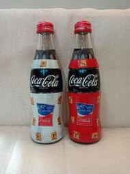 日本 2004年 可口可樂 Coca Cola 250ml 250毫升 奧運紀念瓶 曲線瓶 包膠瓶 玻璃瓶 紅旋蓋