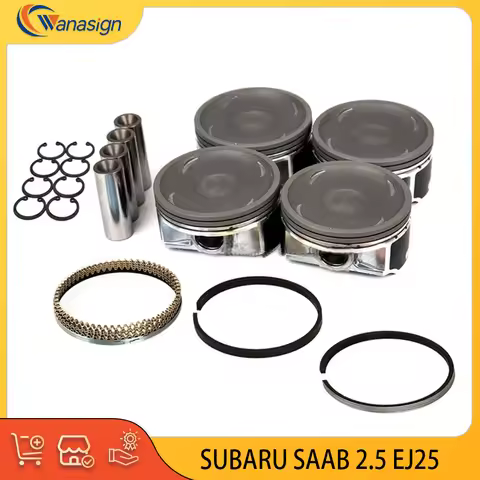 STD Engine Parts Pistons With Rings Set Kit Fit For SAAB Subaru Impreza Forester Legacy Outback 2.5L