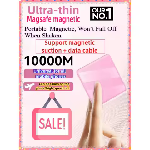 For IPhone 8-17, 3C Certified Magnetic Wireless Power Bank for Xiaomi Phones, 20W Fast Charging Ultr