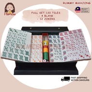 RUMMY MAHJONG SET LAMI MAHJONG 120 TILES 4PLAYER 拉米 麻将 4人 拉美
