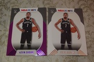 燙紫 卡 套裝 KEVIN DURANT Purple PARALLEL + Base Variation Lot 2020-21 Hoops NBA basketball Card NETS pw/