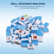 P.K.YO-64Pcs Mahjong Blocks Mahjong Tile Game with Pattern of Flag Ball 1/2 Players Parent Child Gam