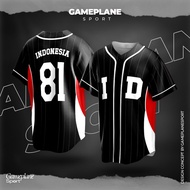 GAMEPLANE - Indonesian Independence Day Baseball Jersey 81 Happy 17 August ART 8 Custom Full Design