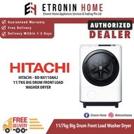 Hitachi 11/7kg Big Drum Front Load Washer Dryer BD-NX110AHJ