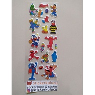ELMO embossed sticker 7x19cm