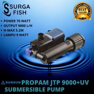 POMPA CELUP SUNSUN PROPAM JTP 9000 UV PLUS JTP9000UV lph kolam ikan AQ