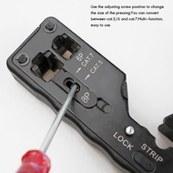 (KTCG) 5X Network Cable Crimper RJ45 Crimp Tool Cutter Stripper for Rj45 Cat7 Cat6 Cat5 Rj11 Rj12 Co