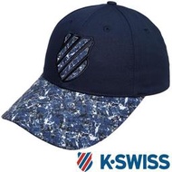 鞋大王K-SWISS C423-424 深藍×迷彩 棉材質休閒棒球帽【台灣製，特價399元】