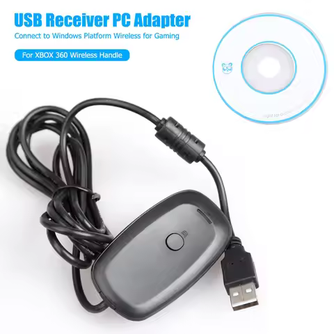 Professional USB Receiver PC Adapter Supports Windows XP/Vista System Portable Wireless Gamepad USB 