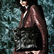 Nucelle NU 14inch Tote Bag1172204-01 Black Soft Leather 39 x 28 x 11cm