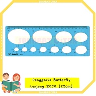 2070 BUTTERFLY LONJONG RULER
