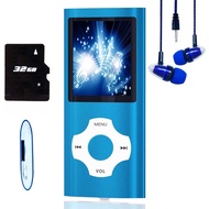 MP3 Player / MP4 Player, Hotechs MP3 Music Player with 32GB Memory SD Card Slim Classic Digital LCD 