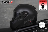 HNJ M910 Motorcycle full face helmet dual visor Hd transparent lens Motor helmet free head gear