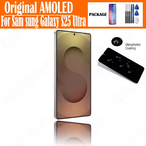 Original 6.9'' AMOLED 120Hz Display For Samsung S25 Ultra LCD S938B S938B/DS S938U Touch Screen Digi