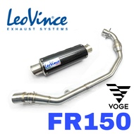 EXHAUST VOGE FR150 LEOVINCE MUFFLER CARBON FIBER TABUNG EKZOS MOTOR FR 150 ACCESSORIES POWER BOOM MA