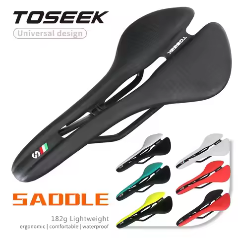 TOSEEK Bike Saddles Seat MTB Road BMX Bicycle Saddle for Men Women Comfortable Cushion Gravel Bicycl