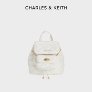 CHARLES and KEITH CK2-60151400 กระเป๋าสะพายคู่ความจุขนาดใหญ่สำหรับผู้หญิง Lingge /