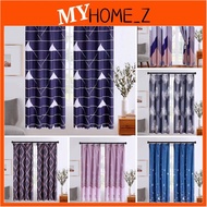 MYHZ_ Hook Type Modern Langsir Curtain Semi Blackout Langsir Pintu Door Curtain Ready Stock In Malaysia