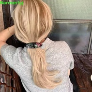 NYVEX Sweet Elliptical Acetate Hair Clips, Large Size Trendy Texture Curved Ellipse Hairpins, Headwe