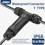 IP68 Waterproof Electrical Wire Connector Three-Way Branching Screw Wiring Rainproof Ourtdoor Adapti