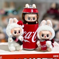 IQANGEL Labubu ชุด Coca-Cola แบบมือถือของขวัญของเล่นแบบชุดสะสมเล่นแฟชั่น