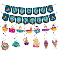 2025 New Deepavali Decoration Banner Happy Diwali Flag Gift Decoration Items