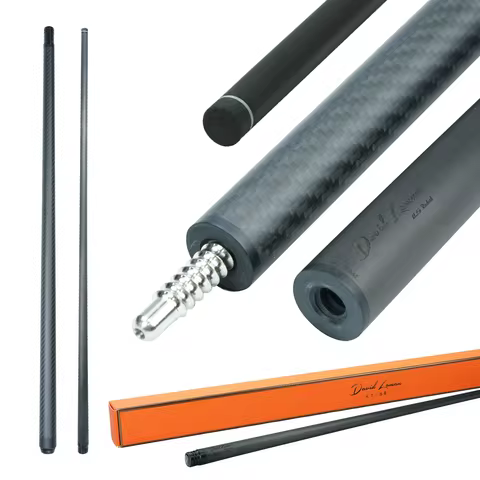 David Loman Billiard Cue 100 % Carbon Fiber Pool Cue stick 58 inches,11.5mm/12.5mm Pen Tip Professio