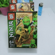 Mainan anak lego ninja dilengkapi motor Mainan lego ninja motor