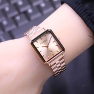 Jam Tangan wanita Fossil Anti Air Rantai Stainless Steel Tanggal Aktif Body Bulat Free Box