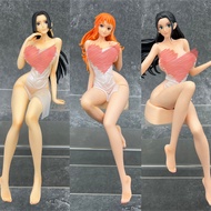 One Piece Bath Towel Series Anime Character Model Robin Empress Nami Doll Model Decoration Detachabl