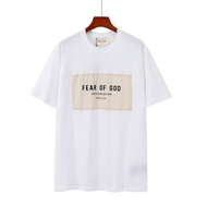men t shirt Black fear god hip hop Street fog tshirt  Letter Printing sleeve fg t-shirt cotton tshir